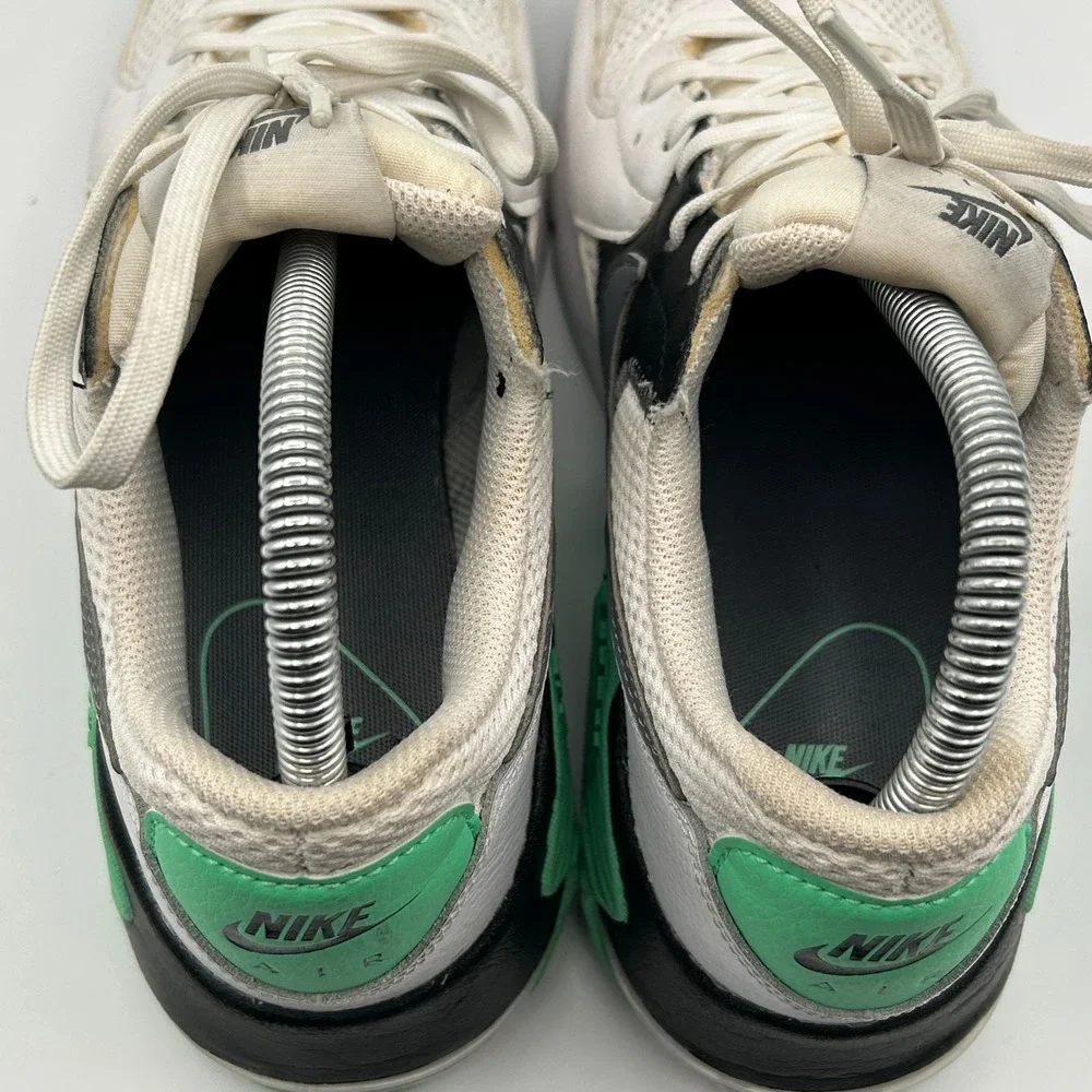 Nike Air Max Excee Sneakers Womens 8 White Green Low Top Running Shoes
